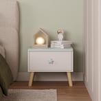 Kindernachtkastje Sandnes 31x38x30 cm wit en mintgroen [en.c, Kinderen en Baby's, Kinderkamer | Tafels en Stoelen, Verzenden, Nieuw
