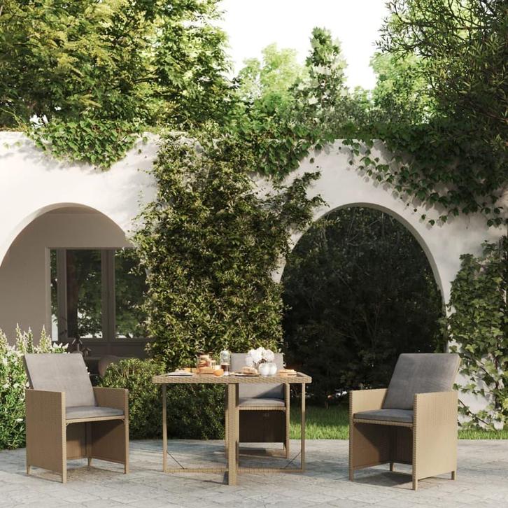 Trendy Tuinmeubel: PE Rattan Tafel | Tweedekansje!, Tuin en Terras, Tuintafels, Nieuw, Kunststof, Ophalen of Verzenden