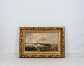 Jozef Gindra (1862-1938) - Hollands polderlandschap beschikbaar voor biedingen