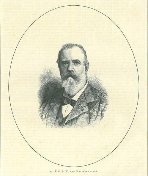 Portrait of Samuel Corneille Jean Wilhelm van Musschenbroek, Antiek en Kunst, Kunst | Etsen en Gravures