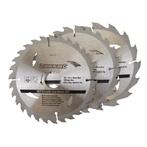 Silverline Cirkelzaagblad set - 165 mm - TCT tanden - Inc..., Ophalen of Verzenden, Nieuw