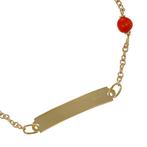 Armband - 18 karaat Geel goud Koraal, Sieraden, Tassen en Uiterlijk, Armbanden, Nieuw