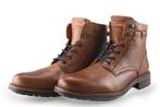 Van Lier Veterboots in maat 45 Cognac | 10% extra korting, Overige kleuren, Verzenden, Van Lier, Boots