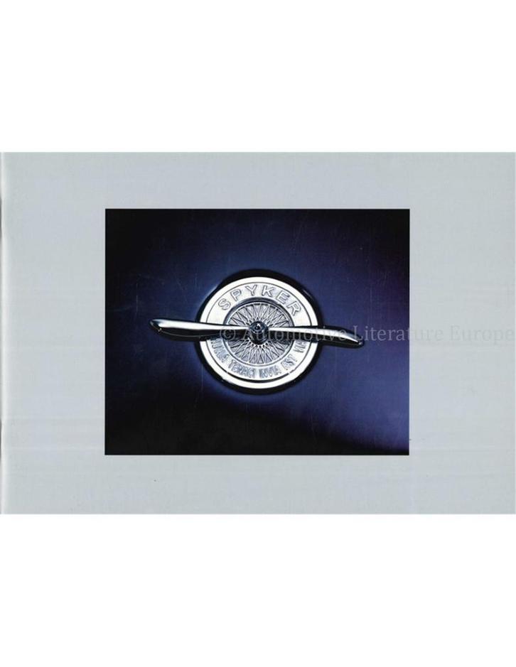 2003 SPYKER CARS C8 BROCHURE ENGELS, Boeken, Auto's | Folders en Tijdschriften