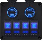 ProRide Schakelpaneel 12V voor Auto/Boot - USB/USB C, Auto-onderdelen, Dashboard en Schakelaars, Verzenden, Nieuw
