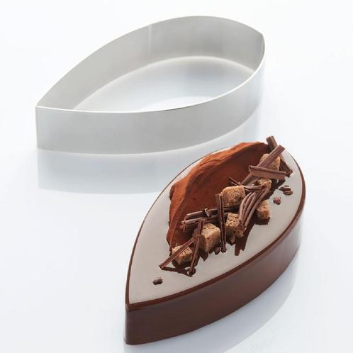 Martellato Taartring RVS Quenelle 124x227x40mm**, Hobby en Vrije tijd, Taarten en Cupcakes maken, Nieuw, Verzenden