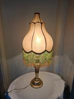 Tafellamp - Metaal, Hout, Stof - Vintage tafellamp, Antiek en Kunst, Curiosa en Brocante