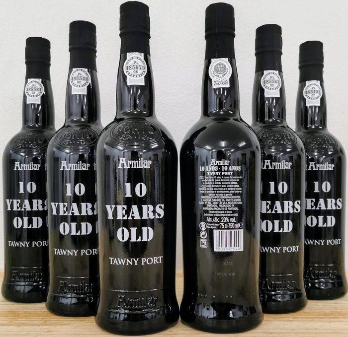 C. da Silva Armilar - 10 years old Tawny - Porto - 6, Verzamelen, Wijnen