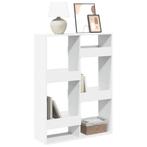 vidaXL Boekenkast 100x33x135 cm bewerkt hout wit, Huis en Inrichting, Kasten | Boekenkasten, Verzenden, Nieuw, Overige houtsoorten