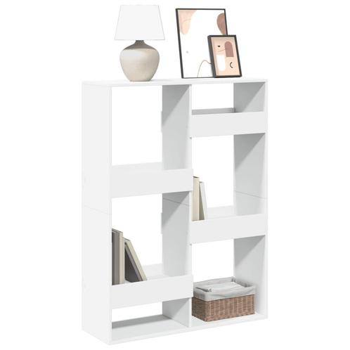 vidaXL Boekenkast 100x33x135 cm bewerkt hout wit, Huis en Inrichting, Kasten | Boekenkasten, Nieuw, Overige houtsoorten, Verzenden