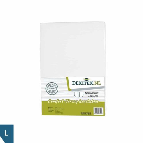 Jersey hoeslaken Frans bed wit,lichtgrijs of antraciet -, Huis en Inrichting, Slaapkamer | Beddengoed, Hoeslaken of Sloop, Wit