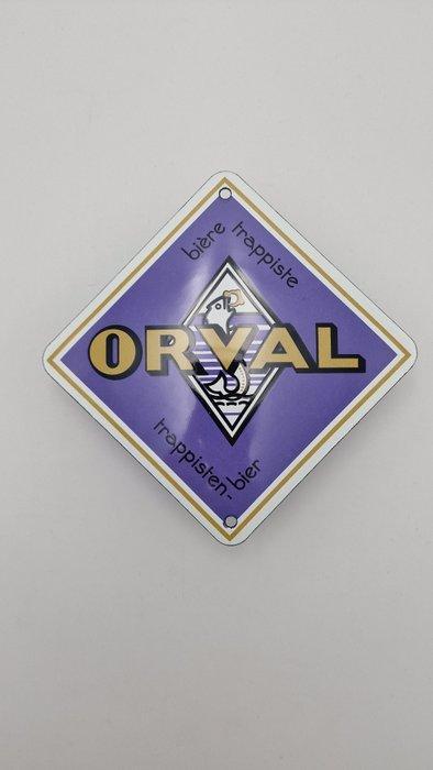 ORVAL emaille bord Trappist Ale Belgische bier - Emaille, Antiek en Kunst, Antiek | Wandborden en Tegels