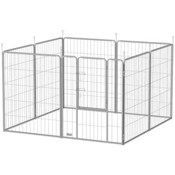 TRUUSK Puppyren 100 Cm Hoog, 8-Delig Hondenren Puppyren Met beschikbaar voor biedingen