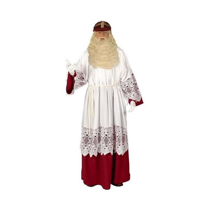 Witte Albe met Paarse Onderrok rood, Diversen, Sinterklaas, Nieuw, Ophalen of Verzenden