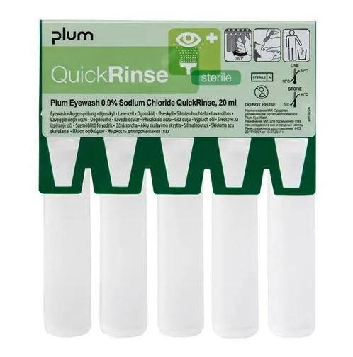 QuickRinse - 5 oogspoelampullen van elk 20 ml, Diversen, Verpleegmiddelen, Nieuw, Verzenden