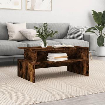 vidaXL Salontafel 90x55x42,5 cm bewerkt hout gerookt beschikbaar voor biedingen