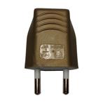 Platte Stekker Zwakstroom - 6A 250V - Brons, Verzenden, Nieuw