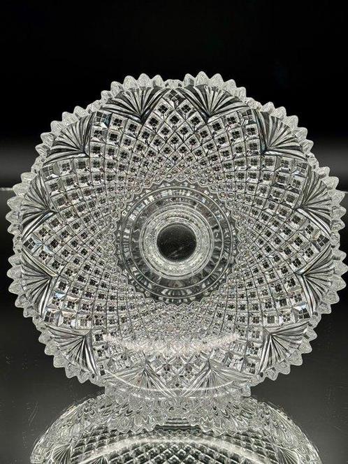 Val Saint Lambert - Dienblad - Diamanten en edelstenen -, Antiek en Kunst, Antiek | Glas en Kristal