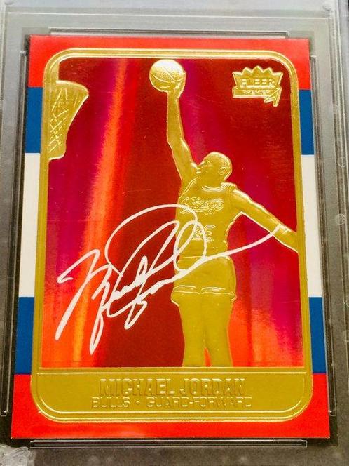1998 Fleer 23KT Gold - Michael Jordan - 1986 Rookie - Red, Verzamelen, Stickers