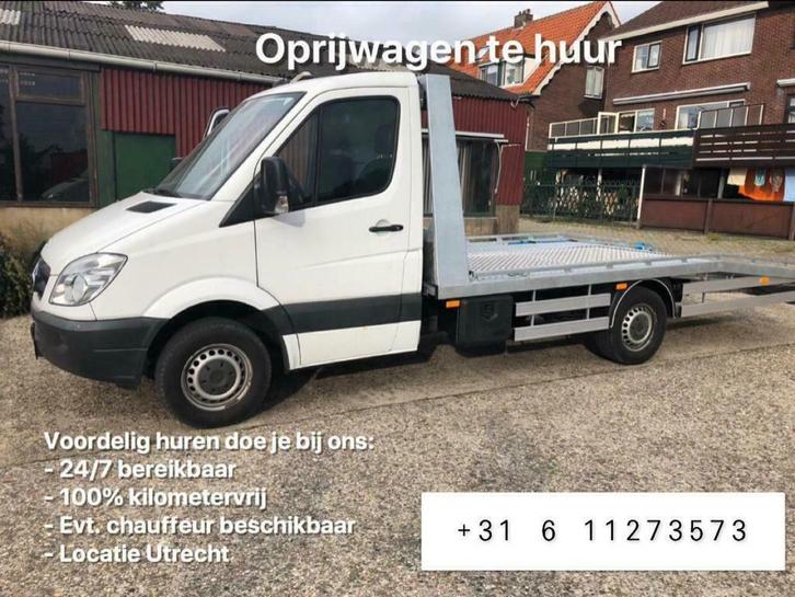 Oprijwagen huren KM-VRIJ! Sleepwagen / Ambulance / Transport, Diensten en Vakmensen, Verhuur | Auto en Motor, Aanhangwagen, Personenauto