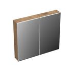 Spiegelkast Forzalaqua Uni 80x12.5x68.8 Cm 2 Deuren, Ophalen of Verzenden, Nieuw, Bad