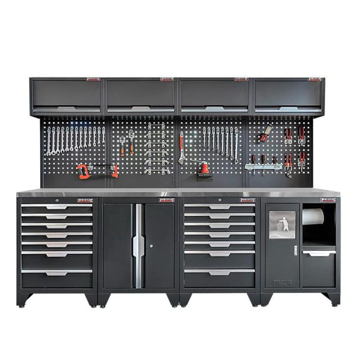 Gereedschapskasten set wandlengte 272 cm. metaal omkleed, Doe-het-zelf en Verbouw, Werkbanken, Ophalen of Verzenden