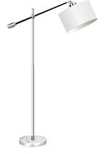 Tweedekans | Staande vloerlamp booglamp verstelbaar zilver, Huis en Inrichting, Lampen | Vloerlampen, Ophalen of Verzenden, Zo goed als nieuw