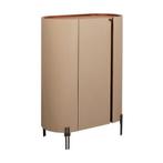 *WOONWINKEL* Kare Design Tango Ovale Design Kast Beige Leer, Huis en Inrichting, Kasten | Wandmeubels, Verzenden, Nieuw