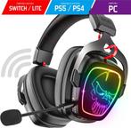 Gaming Headset – RGB – Comfortabel Ontwerp – Draadloos, Audio, Tv en Foto, Koptelefoons, Verzenden, Nieuw