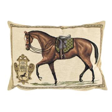 gobelin kussen paard zadel groen 30x45cm beschikbaar voor biedingen