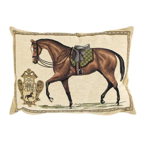 gobelin kussen paard zadel groen 30x45cm, Huis en Inrichting, Woonaccessoires | Overige, Verzenden