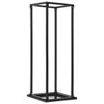 vidaXL Haardhoutrek met basis 37x37x113 cm staal zwart, Huis en Inrichting, Haarden, Verzenden, Nieuw