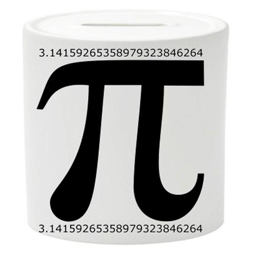 Spaarpot - PI - Teken en String- Wiskunde NIEUW, Verzamelen, Spaarpotten, Nieuw, Ophalen of Verzenden