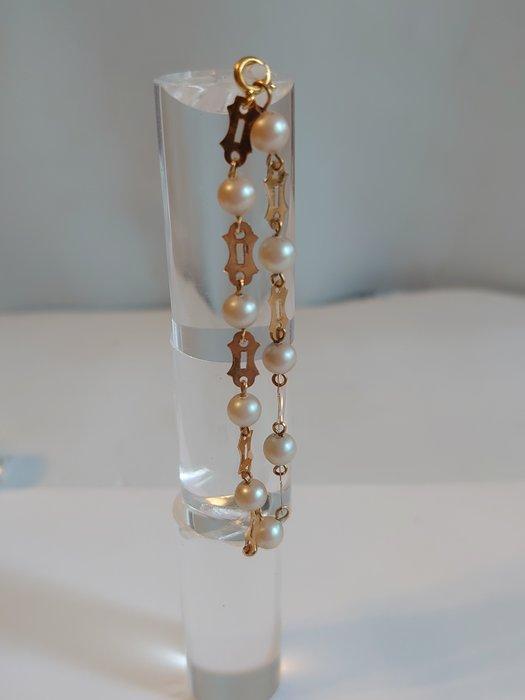Zonder Minimumprijs - Armband - 18 karaat Geel goud Parel, Sieraden, Tassen en Uiterlijk, Armbanden
