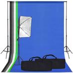 vidaXL Fotostudioset met softboxlamp en achtergrond, Audio, Tv en Foto, Fotografie | Fotostudio en Toebehoren, Verzenden, Nieuw