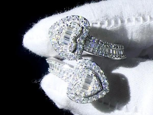 Veiling - Emerald hart design ring, Sieraden, Tassen en Uiterlijk, Ringen