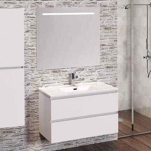 Badmeubelset Excellence Sephia 80x60x46 cm Mat Wit (incl, Doe-het-zelf en Verbouw, Sanitair, Bad, Nieuw, Ophalen of Verzenden