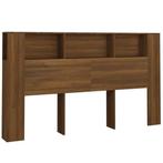 Hoofdbordkast 180cm - Bruin Eiken - Tweedekansje, Huis en Inrichting, Bruin, Nieuw, 180 cm, Hout