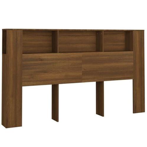 Hoofdbordkast 180cm - Bruin Eiken - Tweedekansje, Huis en Inrichting, Slaapkamer | Bedden, 180 cm, 190 cm of minder, Bruin, Nieuw