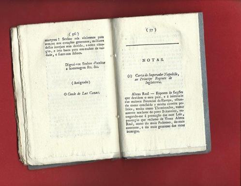 Comte de Las Cases - Carta do Conde de Las Cazas, hum dos, Antiek en Kunst, Antiek | Boeken en Bijbels