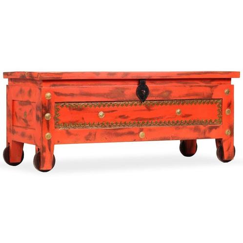 Mangohouten Opbergkist 101cm | Tweedekansje | Vintage Stijl, Tuin en Terras, Bergingen en Tuinkasten, Nieuw, Hout, Overige typen