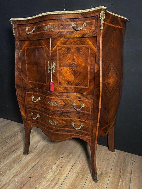 Secrétaire - Brons, Hout, Marmer, Antiek en Kunst, Antiek | Overige Antiek
