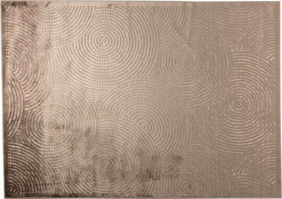 2dekans | Dutchbone Dots Vloerkleed Bruin 200X300, Doe-het-zelf en Verbouw, Verwarming en Radiatoren, Zo goed als nieuw, Ophalen of Verzenden