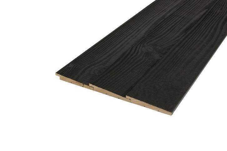Zweeds rabat douglas zwart gespoten, 2.1 x 14.5 x 300 cm, Doe-het-zelf en Verbouw, Hout en Planken, Ophalen of Verzenden
