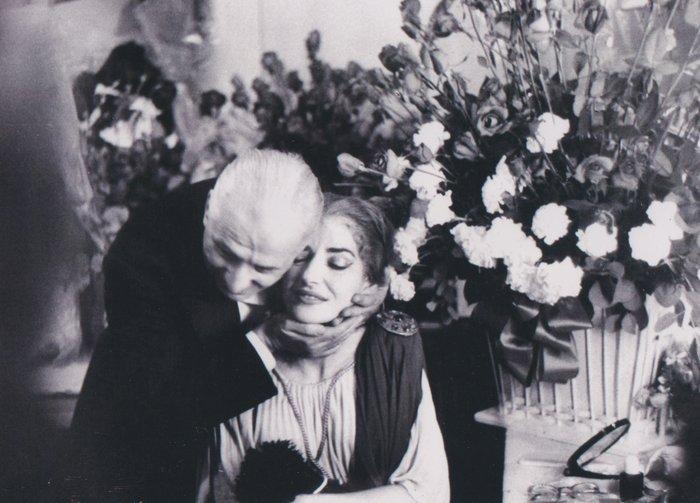 Associated Press - Maria Callas & Giovanni Meneghini au, Antiek en Kunst, Kunst | Designobjecten