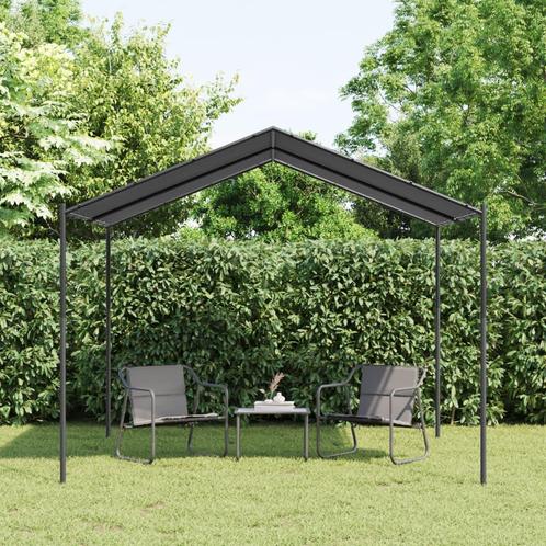 Tuinpaviljoen 3x3 m staal en stof antracietkleurig (Overige), Huis en Inrichting, Overige Huis en Inrichting, Nieuw, Verzenden