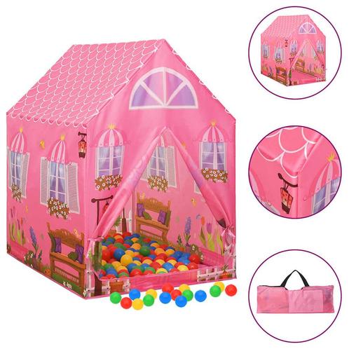 vidaXL Kinderspeeltent 69x94x104 cm roze, Kinderen en Baby's, Speelgoed | Speeltenten, Nieuw, Verzenden