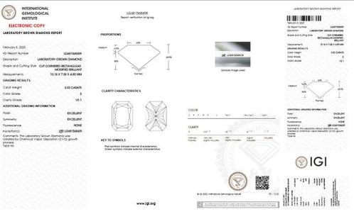 Ring - 18 karaat Witgoud - 3.53ct. tw. Diamant (Lab-grown) -, Sieraden, Tassen en Uiterlijk, Ringen