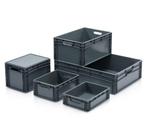 Kunststof Bak Euronorm, 600x400x220mm grijs, PP Recycle,, Ophalen of Verzenden