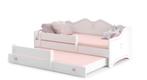 Duurzaam Kinderbed EMMA - Gecertificeerd Hout - Wit Roze..., Ophalen of Verzenden, Nieuw